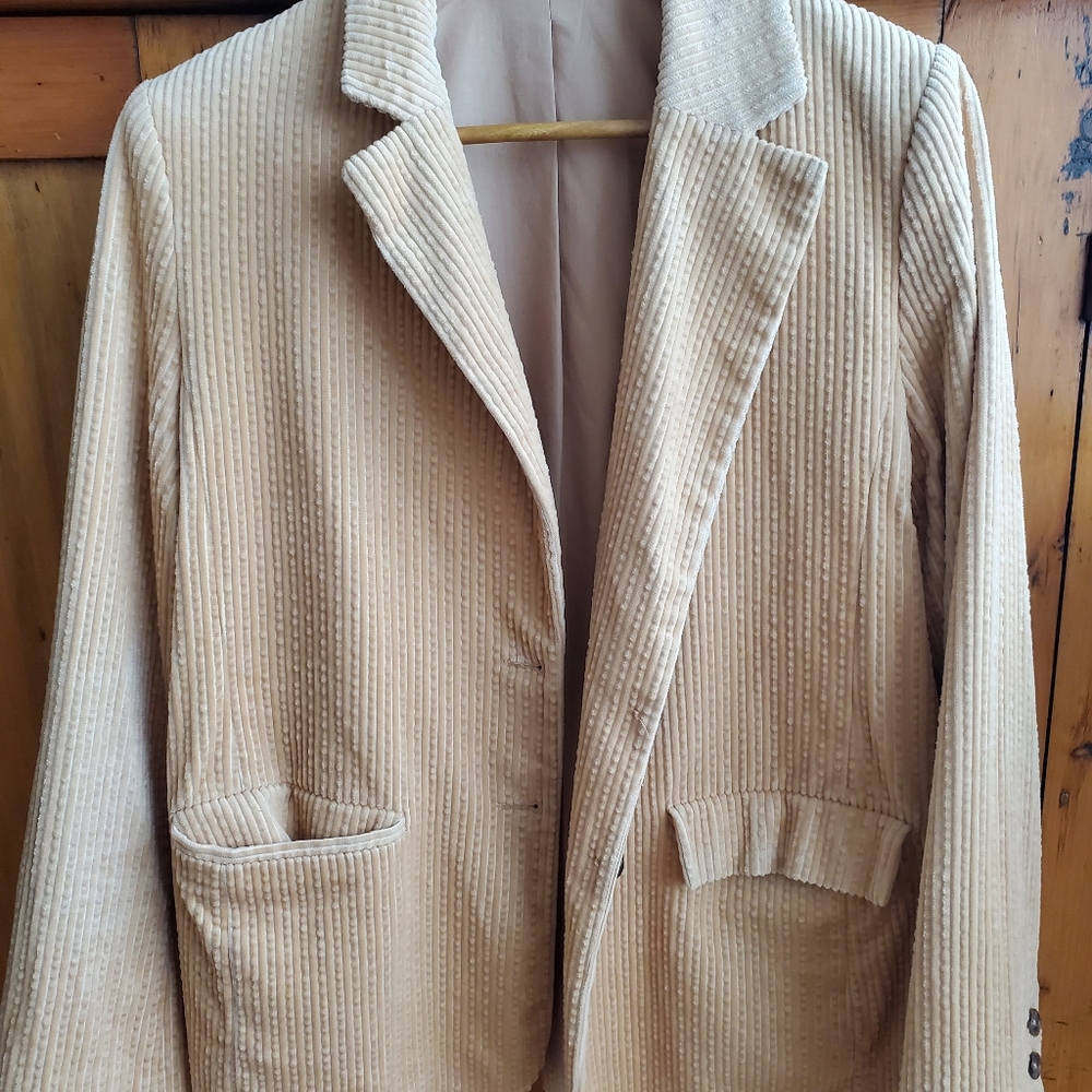 Tan corduroy blazer